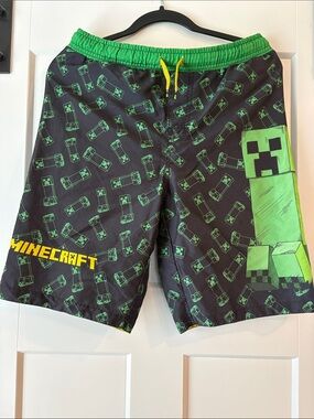 Boys Minecraft Creeper Swim Trunks